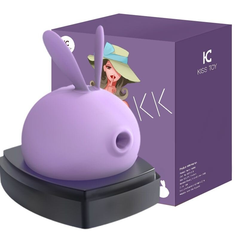 Вакуумний кліторальний стимулятор з вібрацією KisToy Miss KK Purple фото