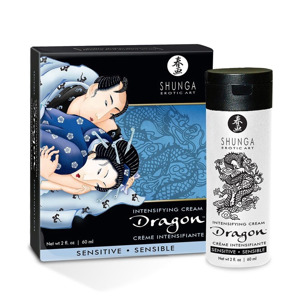 Стимулирующий крем для пар Shunga SHUNGA Dragon Cream SENSITIVE (60 мл) более нежный эффект фото