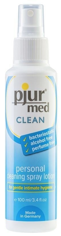 Очищающий спрей pjur med CLEAN 100 мл для нежной кожи и игрушек, антибактериальный фото