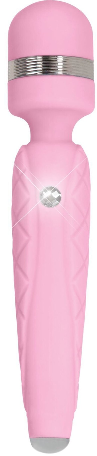 Розкішний вібромасажер PILLOW TALK — Cheeky Pink з кристалом Swarovsky, плавне підвищення потужності фото