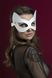 Маска кішечки Feral Feelings — Kitten Mask, натуральна шкіра, біла фото 4