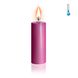 Розовая свеча восковая S 10 см низкотемпературная фото 1