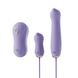 Набор 3в1 Zalo — UNICORN Set Violet, виброяйцо, пульсатор, вакуумный стимулятор фото 1