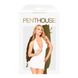 Мини-платье с открытой спиной и стрингами Penthouse - Earth-Shaker White M/L фото 3