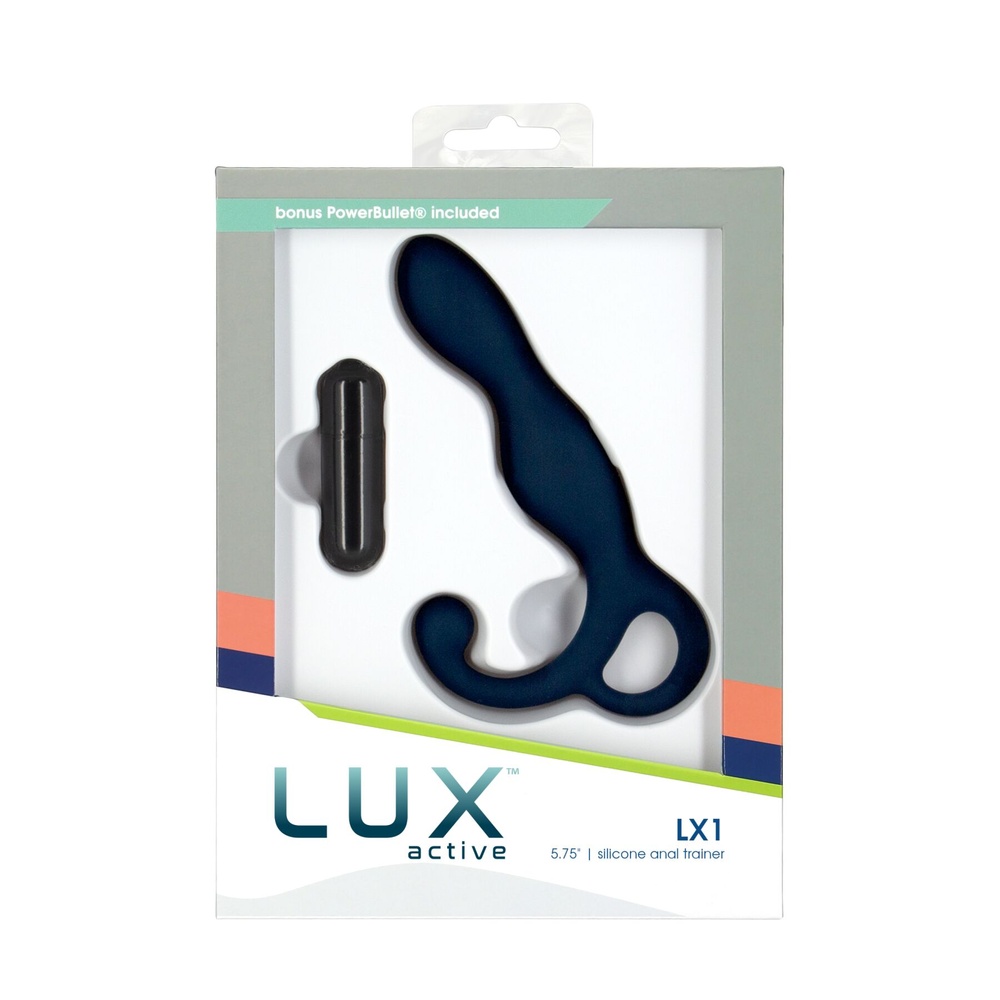 Масажер простати Lux Active LX1 Anal Trainer 5.75″, Dark Blue, віброкуля в комплекті фото