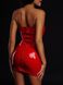Платье лакированное красное “Соблазнительница Марго” XS/S, молния на всю длину сзади фото 2
