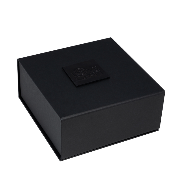 Премиум ошейник LOVECRAFT размер S черный, натуральная кожа, в подарочной упаковке фото