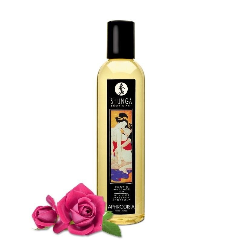 Масажне масло Shunga Aphrodisia — Roses (250 мл) натуральне зволожуюче фото
