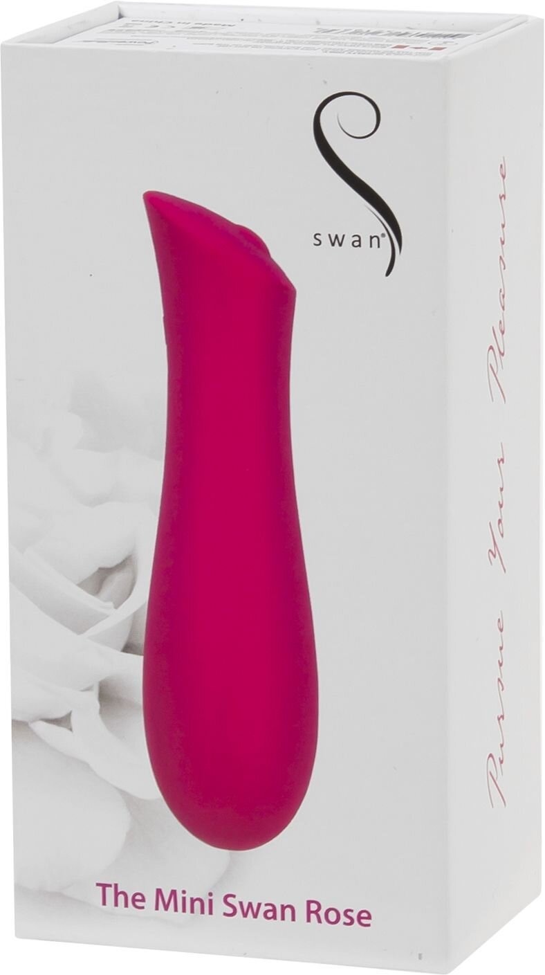 Мінівібратор The Mini Swan Rose з плавним збільшенням інтенсивності вібрації, силікон фото