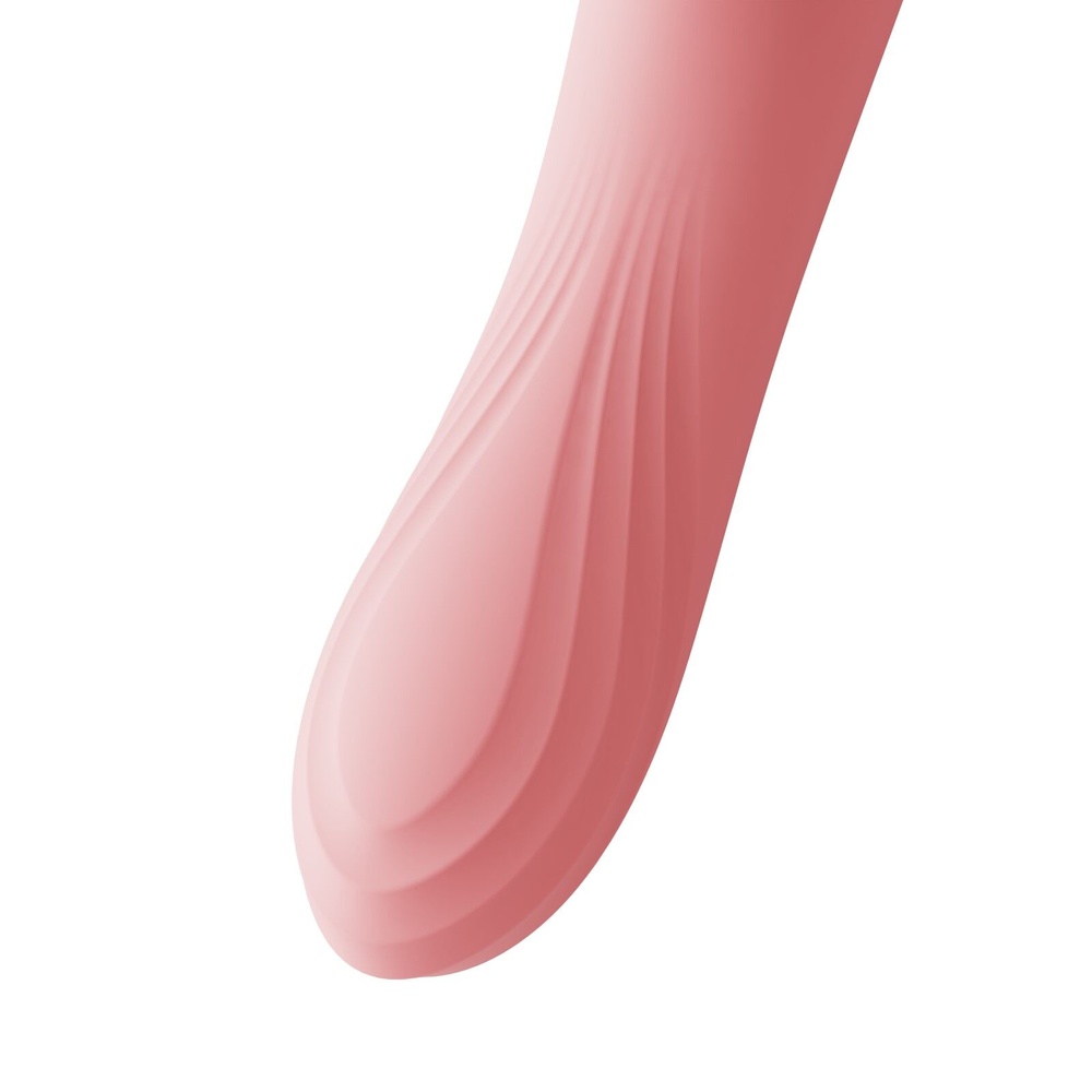 Вибратор с подогревом и вакуумной стимуляцией клитора Zalo - ROSE Vibrator Strawberry Pink фото