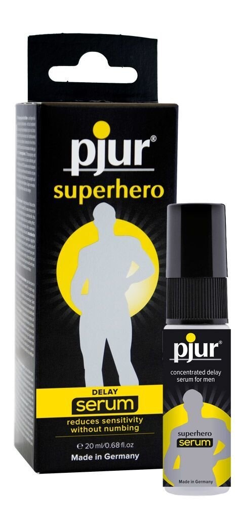 Пролонгуючий гель pjur Superhero Serum 20 мл, створює невидиму плівку знижує чутливість фото