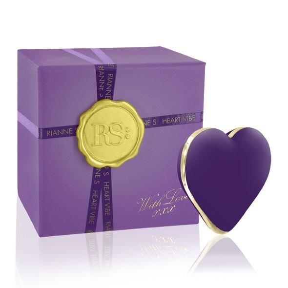 Вибратор-сердечко Rianne S: Heart Vibe Purple, 10 режимов работы, медицинский силикон фото