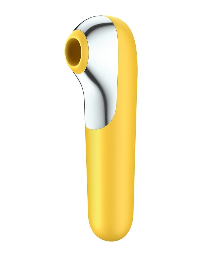 Смарт вибратор и вакуумный стимулятор 2-в-1 Satisfyer Dual Love Yellow фото