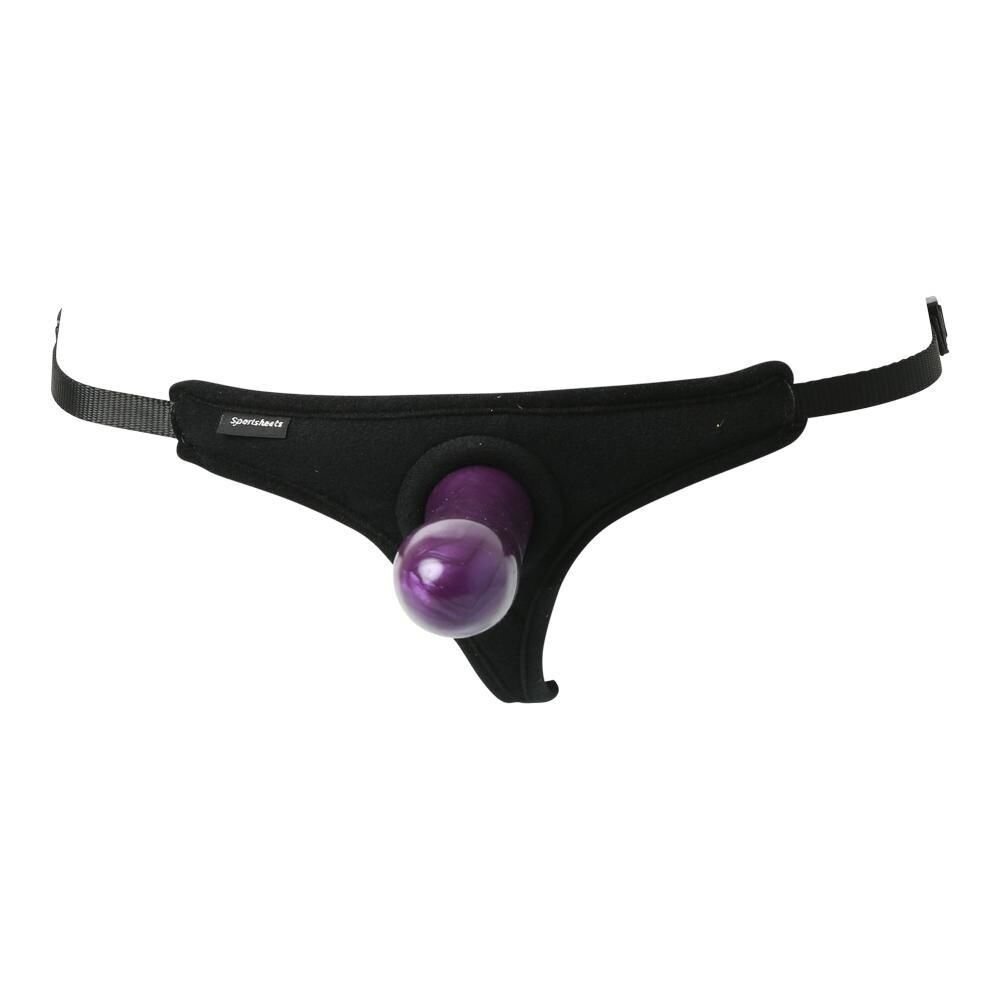 Трусики-стринги со страпоном Sportsheets Bikini Strap-On, диаметр 3,5см фото