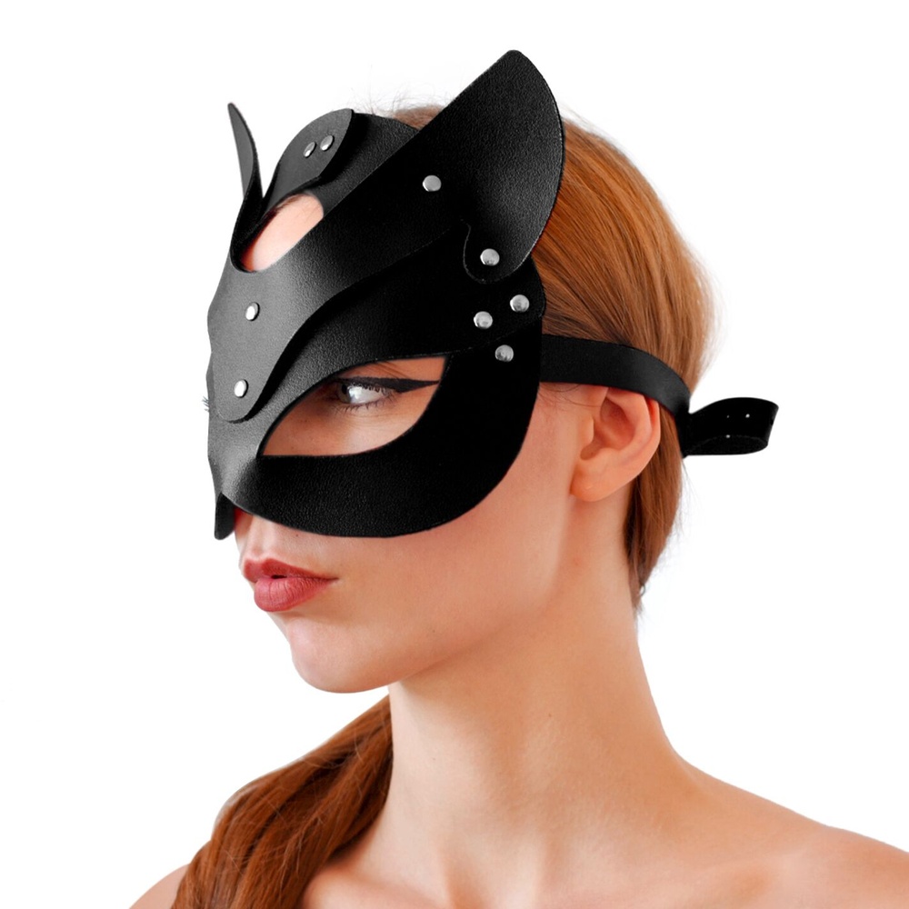 Маска Кішечки Art of Sex - Cat Mask, Чорний фото