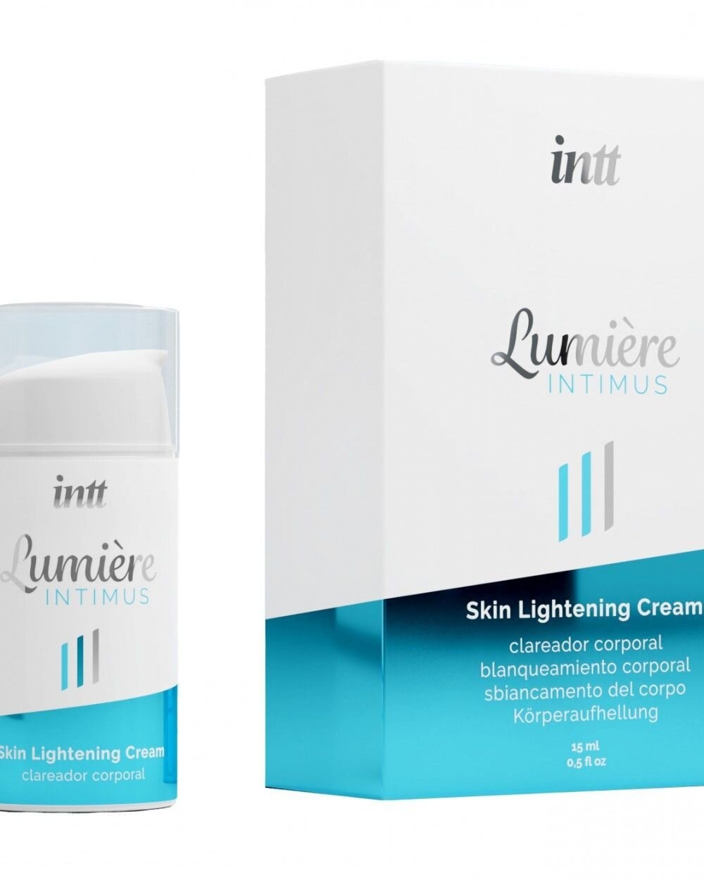 Крем для освітлення шкіри Intt Lumiere (15 мл) для всього тіла і інтимних зон, накопичувальний ефект фото