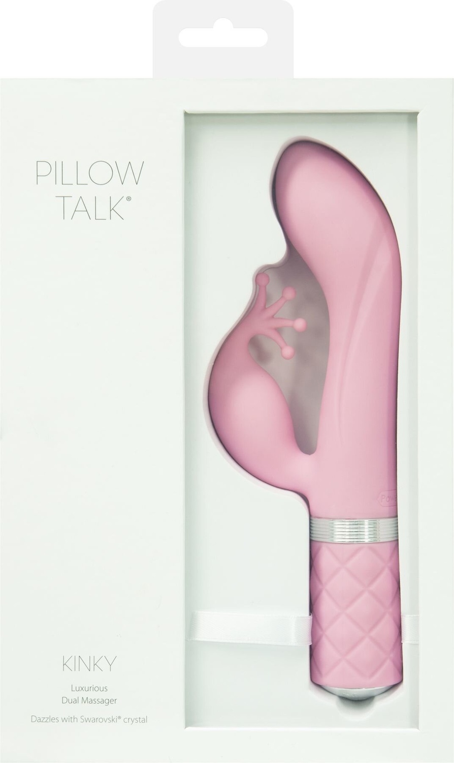 Роскошный вибратор-кролик Pillow Talk - Kinky Pink с кристаллом Сваровски, мощный фото
