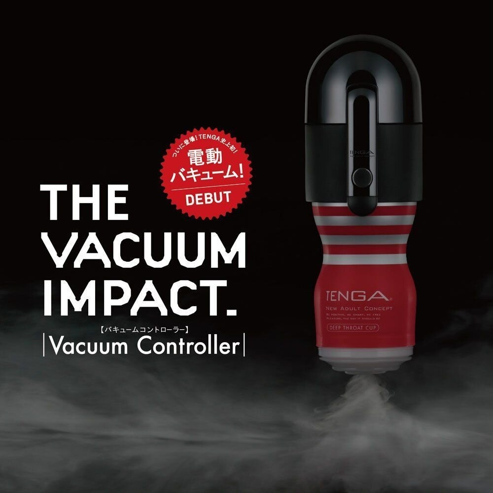 Вакуумная насадка Tenga Vacuum Controller с мастурбатором US Deep Throat Cup, единственный сосущий фото