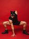 Лакированная черная маска «Кот» D&A фото 3