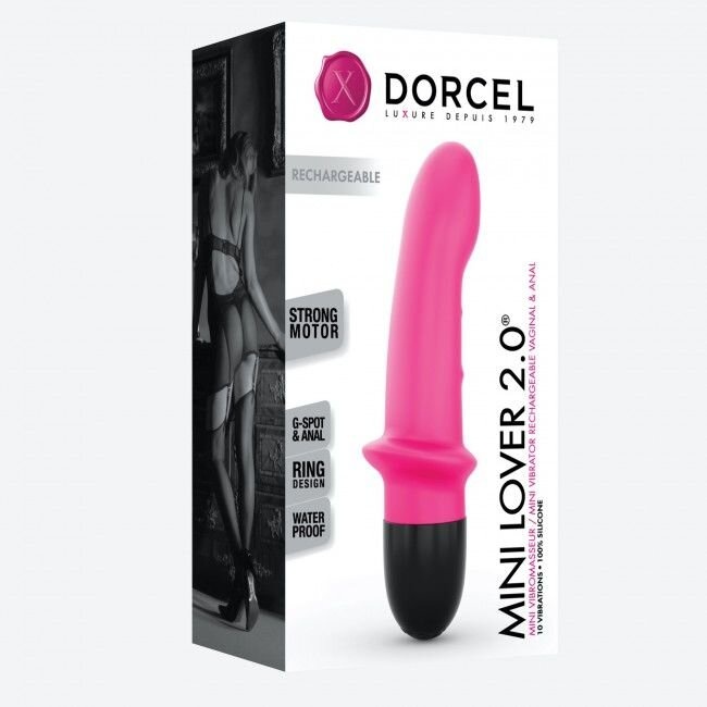 Вибратор Dorcel Mini Lover Magenta 2.0 перезаряжаемый, для точки G и массажа простаты фото